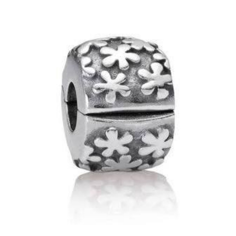 Pandora floral clip bead
